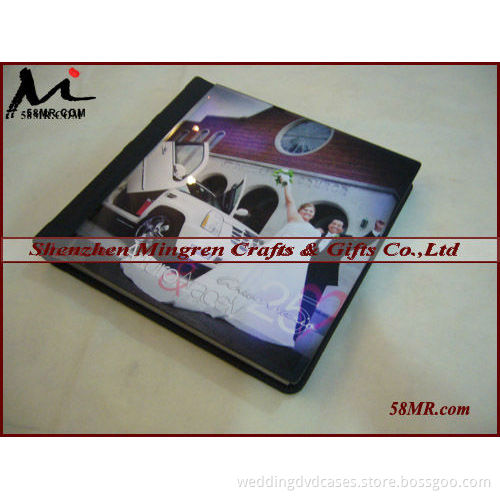 Metallic photo paper flush mount album,PU leather Flush Mount Albums